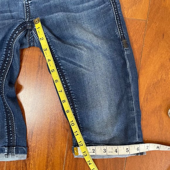 Seven7 Womens Low Cut Boot Cut Long Denim Shorts Size 2 - Picture 9 of 12